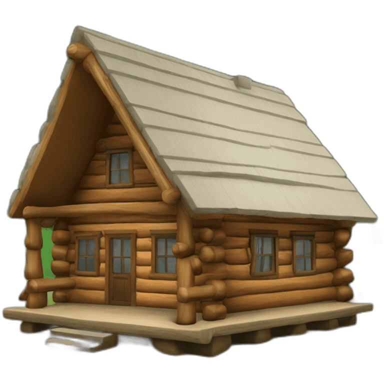 log cabin emoji