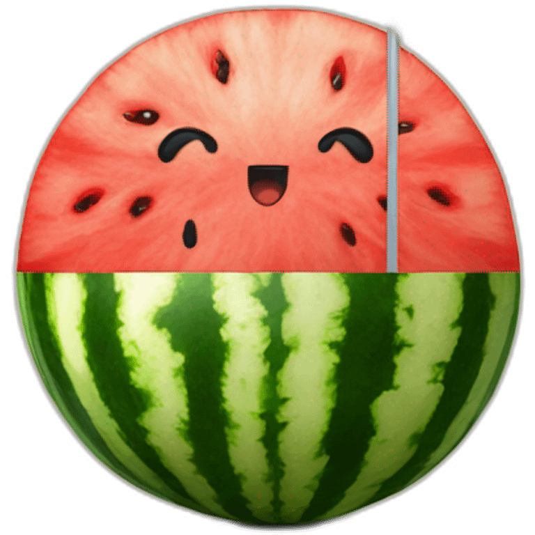 watermelon with flag palestine emoji