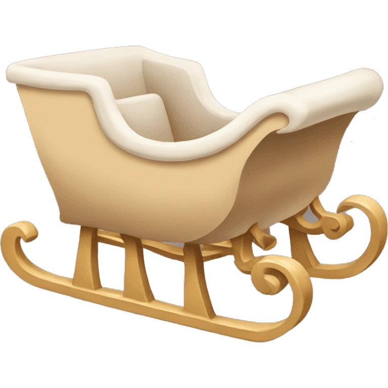 Beige sleigh ￼ emoji