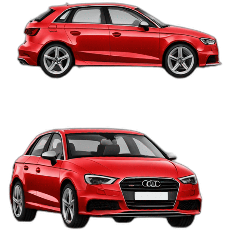 Audi A3 rouge emoji