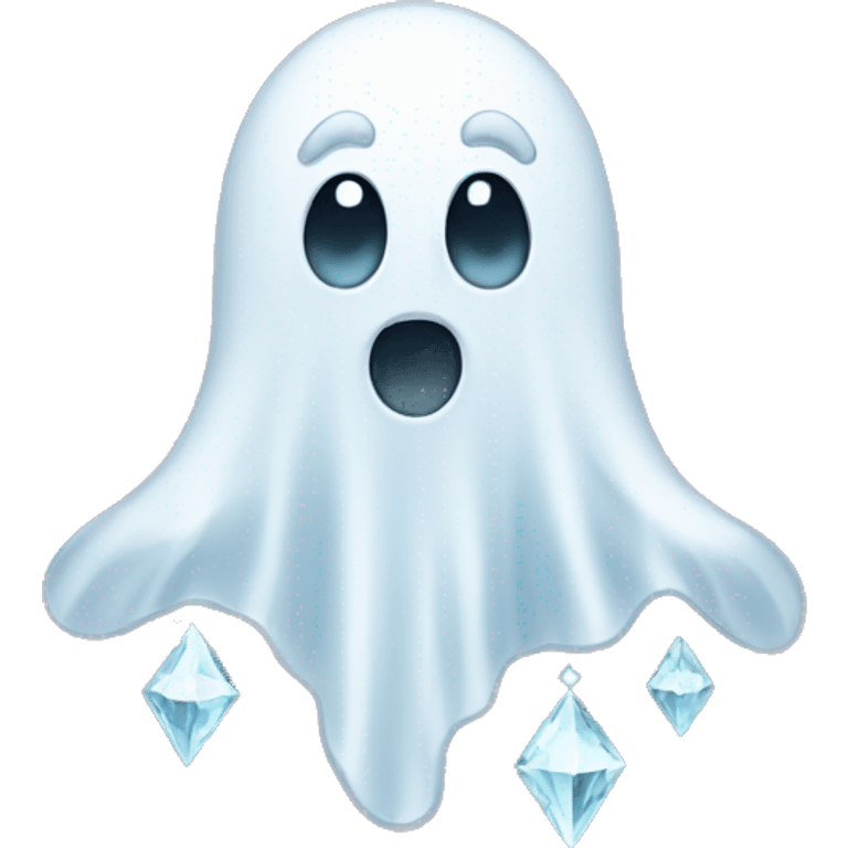 ghost with diamonds emoji