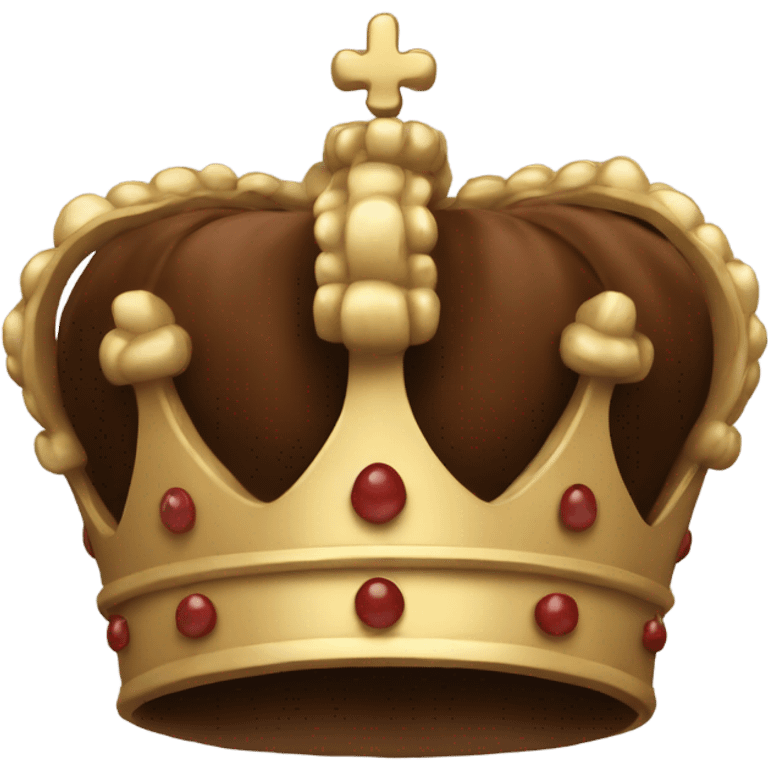 Brown crown emoji