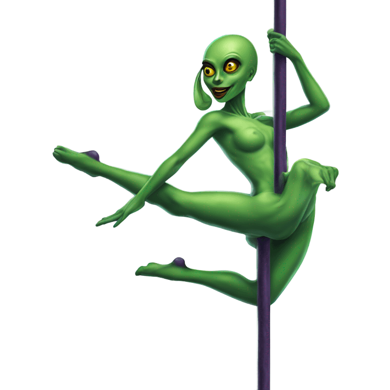 Martian woman  Pole dancer emoji