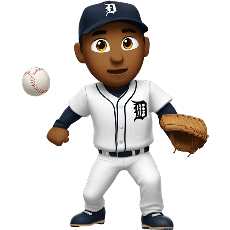 Detroit tigers baseball pitcher emoji