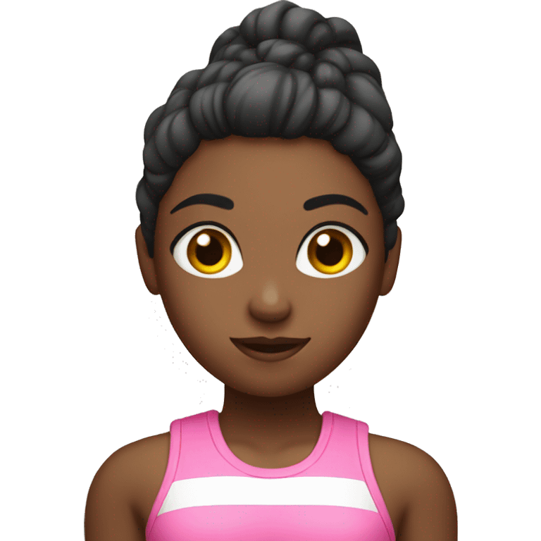 Pink gym girl emoji