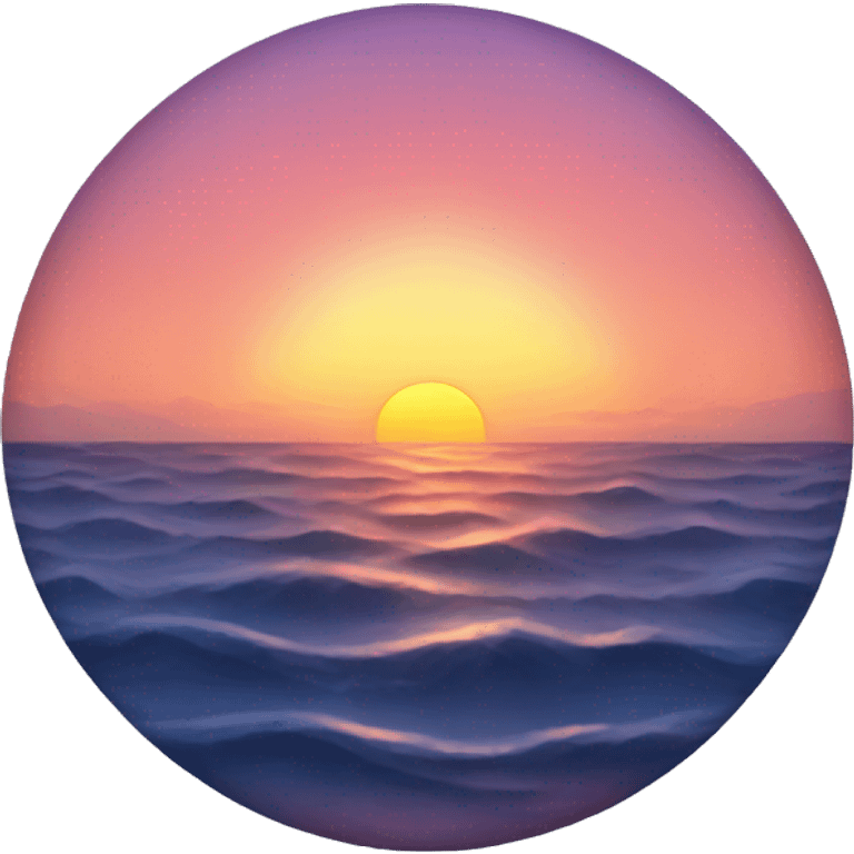 ocean sunset emoji