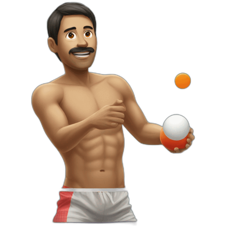 naked table tennis player emoji