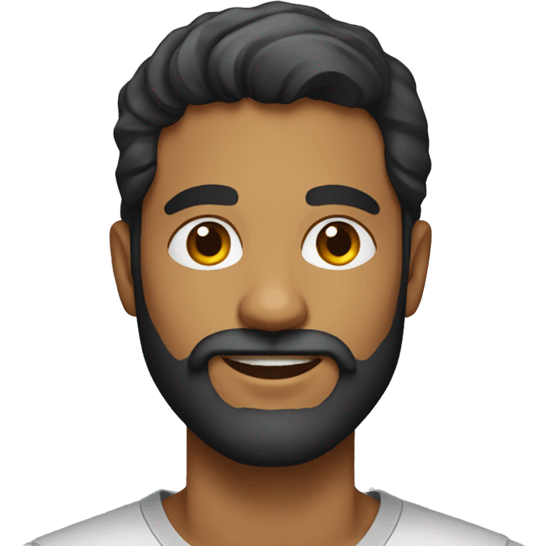 man with a beard in his 20's sri lankan emoji