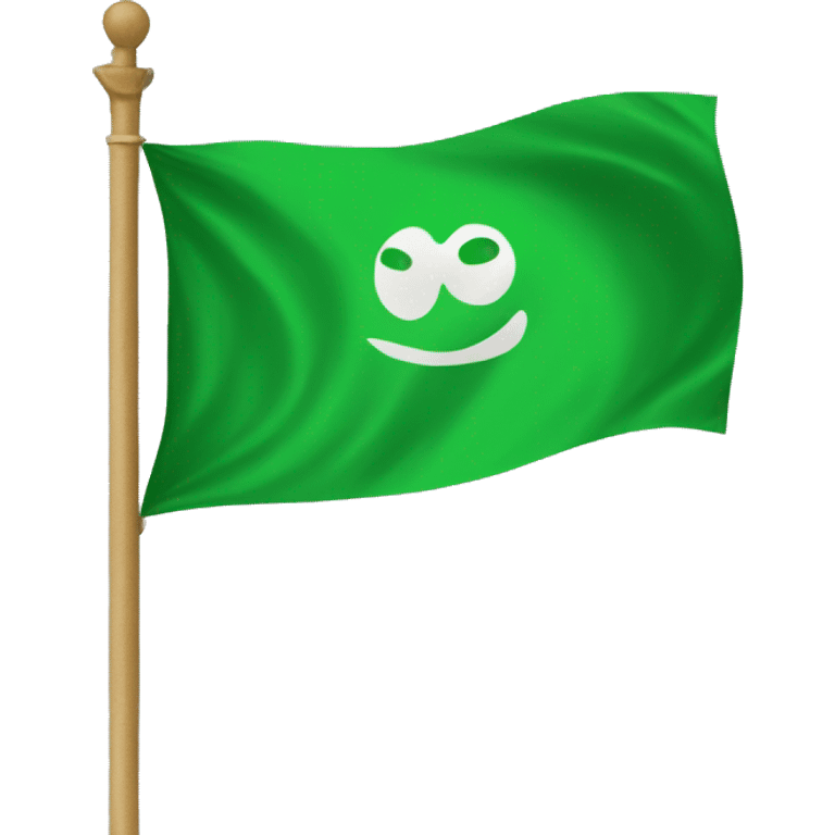 green flag came emoji