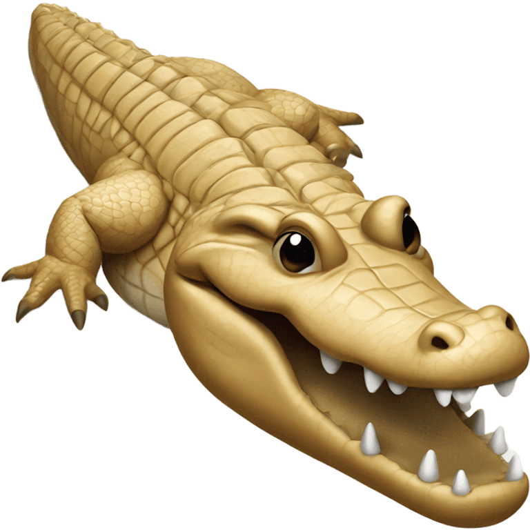 Beige alligator  emoji