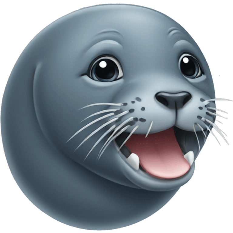 Seal with elephant trunk emoji