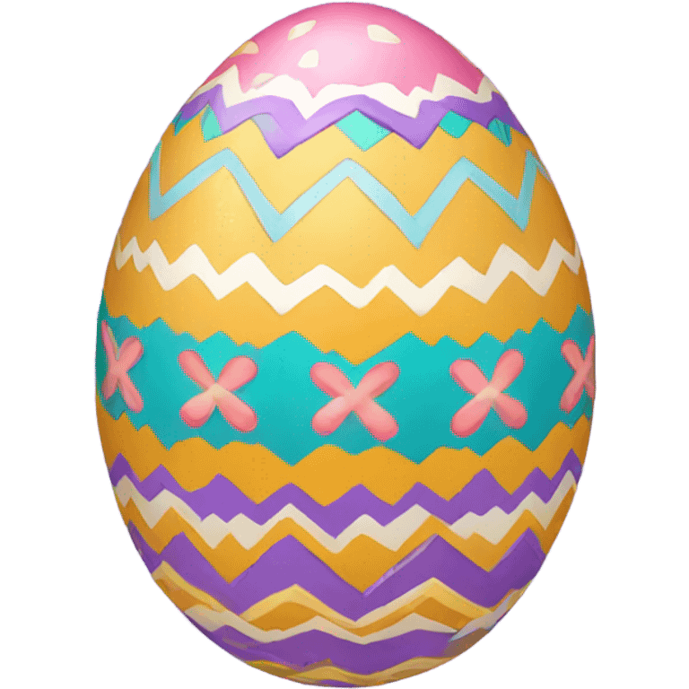 Decorated Easter egg emoji