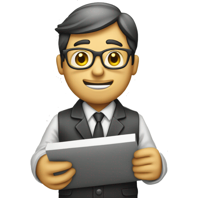 architect holding plans and a ruler emoji