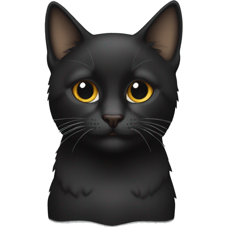 Faz uma emoji de um gato preto emoji