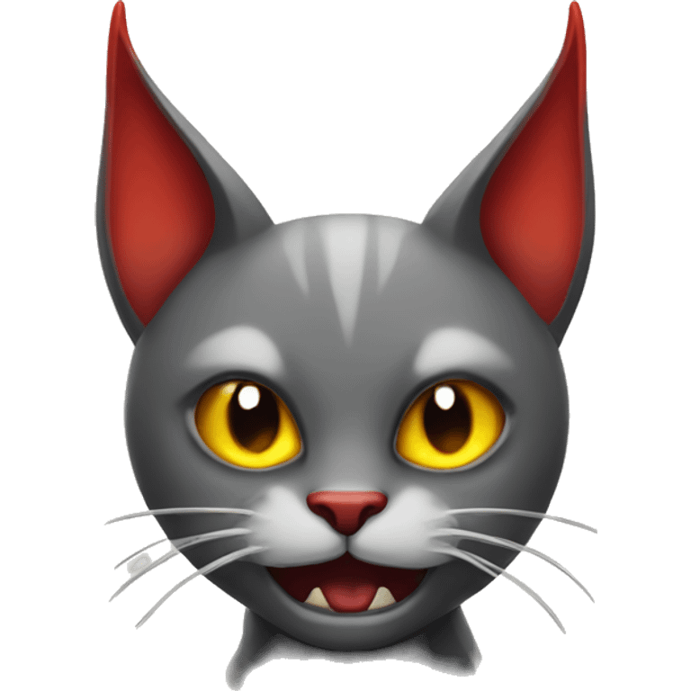 Cat with devil horns emoji