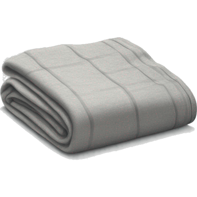 light gray flannel folded blanket  emoji