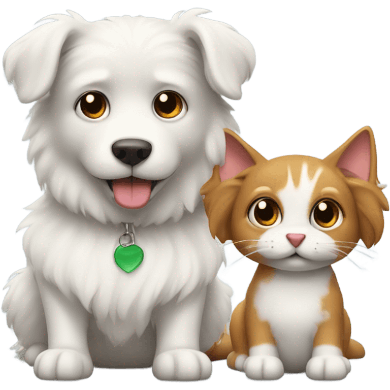 Dog and cat emoji