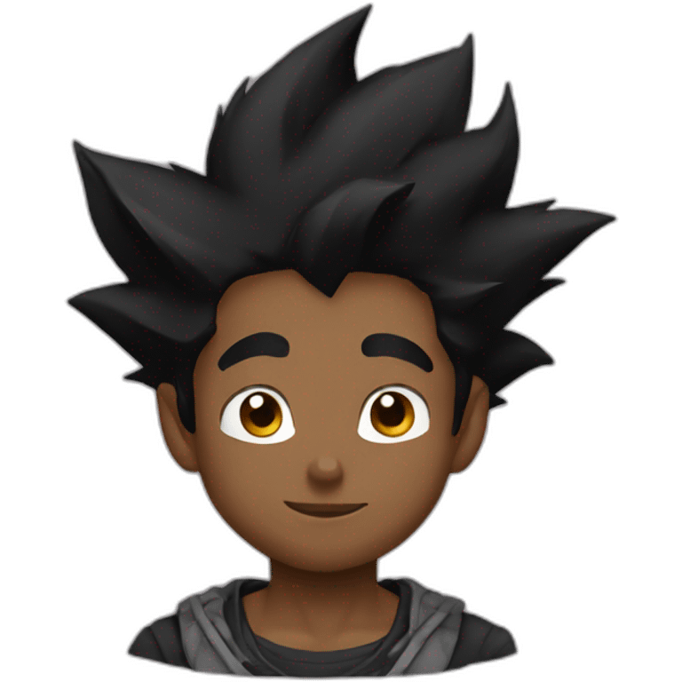 Black goku emoji