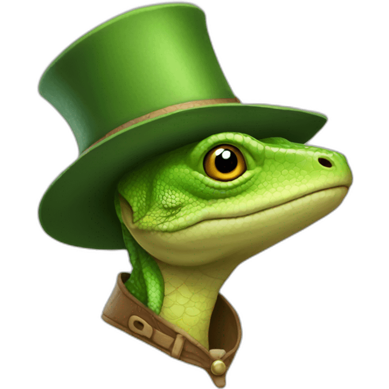 lizard-squire-hat emoji