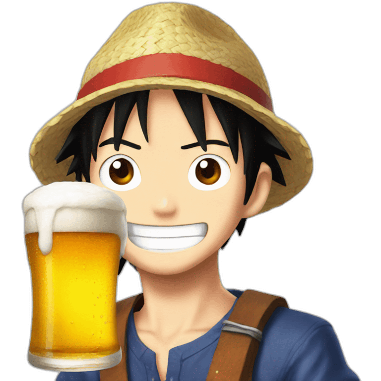 Luffy-beer emoji