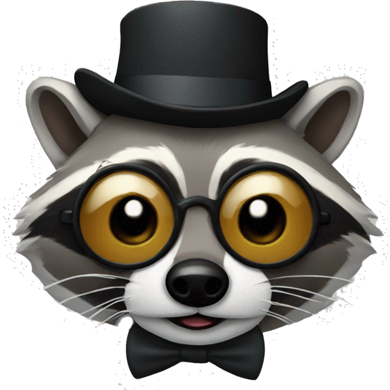 Raccoon with monocle  emoji