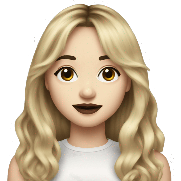 sabrina carpenter with bangs emoji