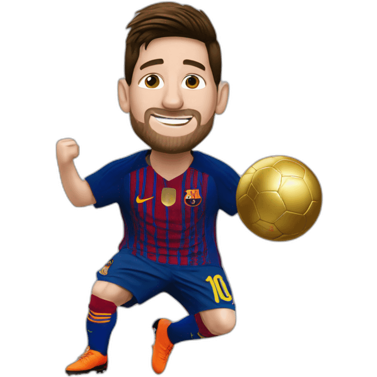 messi ballon d'or celebration emoji