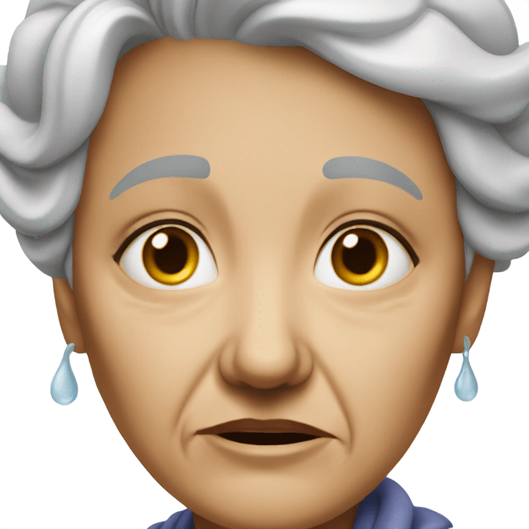 Grandma crying  emoji