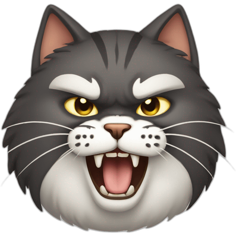 furious cat emoji