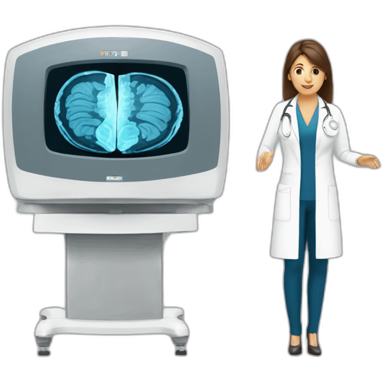 Posh-Radiologist-performing-breast-mri-to-woman emoji