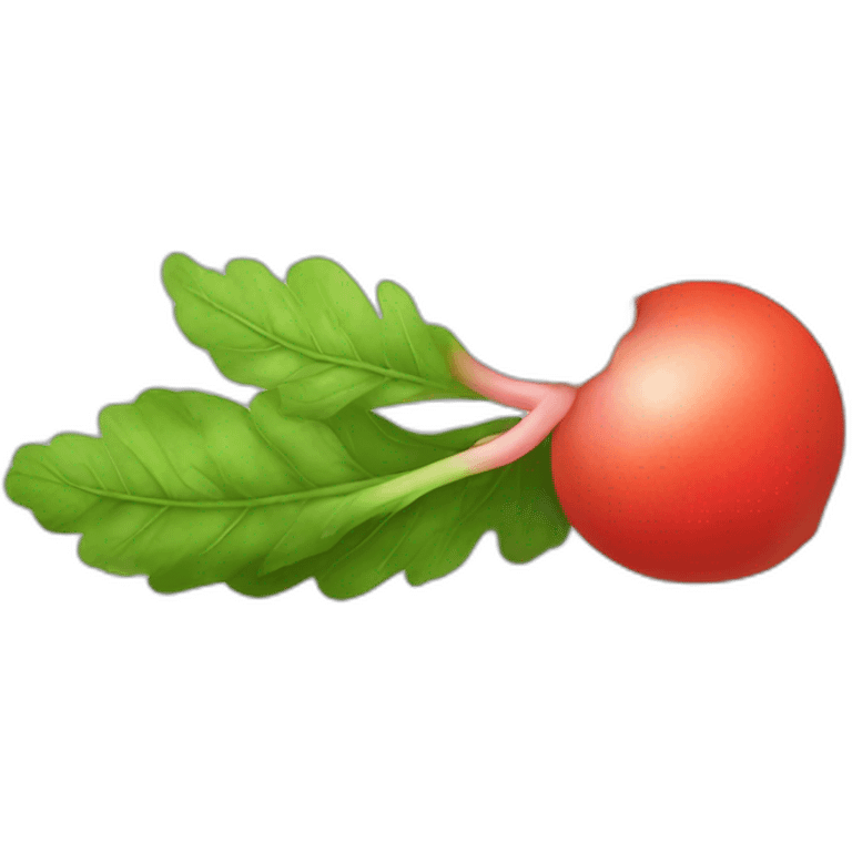 Radish chamomile emoji