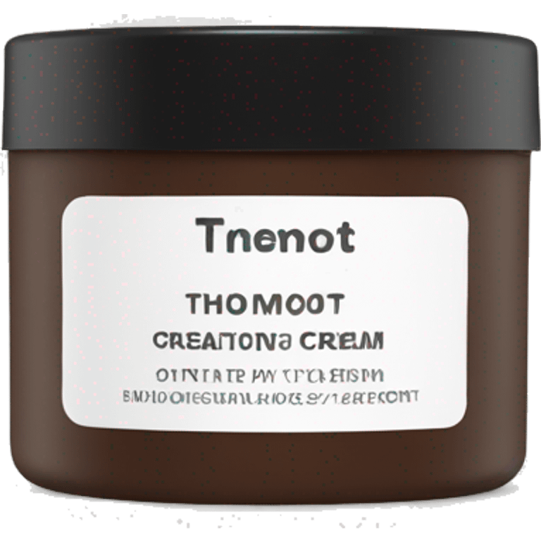 hydrating cream pot with label emoji