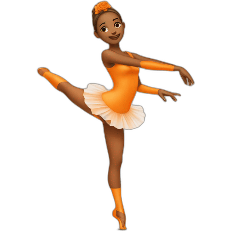 Une danseuse qui boit du jus d’orange emoji