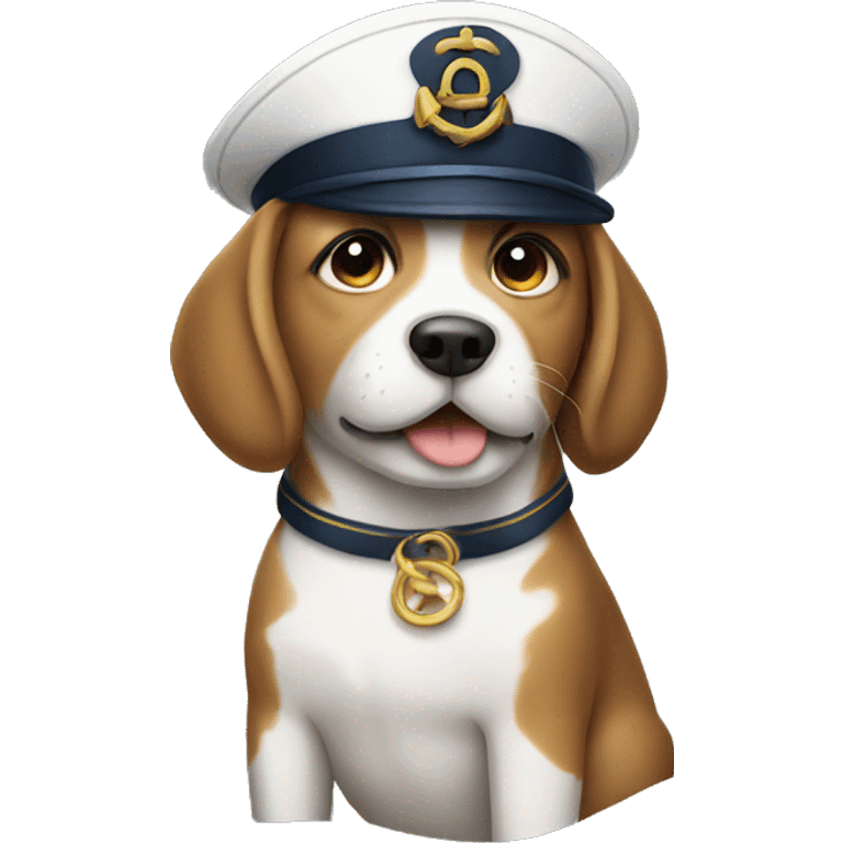 dog with a sailors hat  emoji