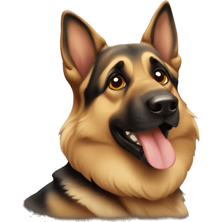 German shepherd dog emoji