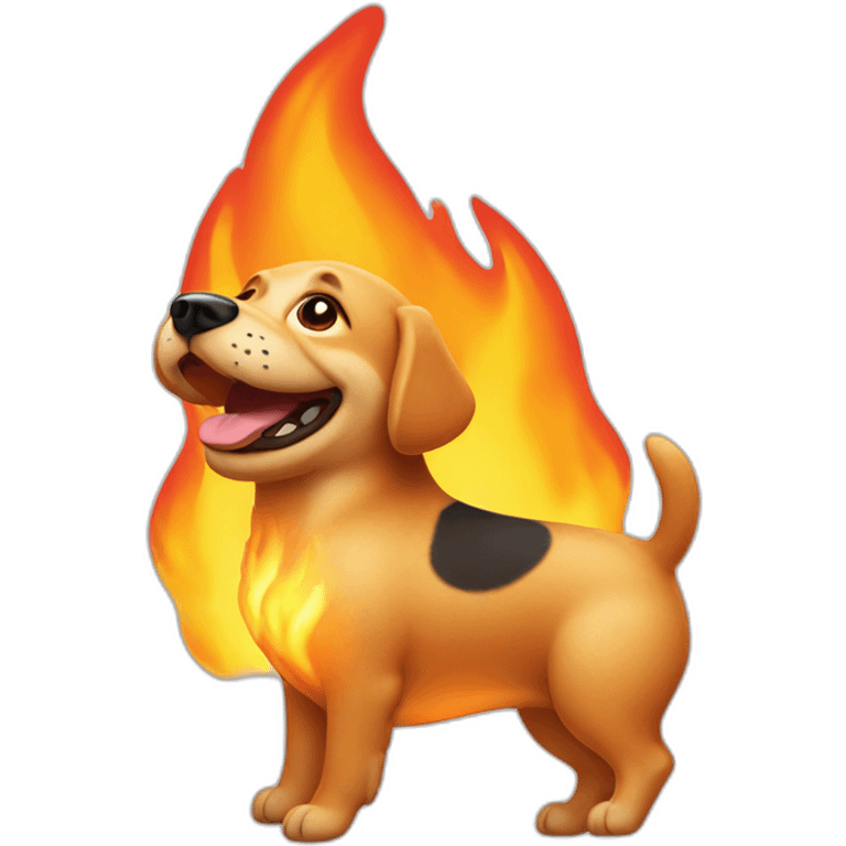 Dog-on-fire-smiling emoji