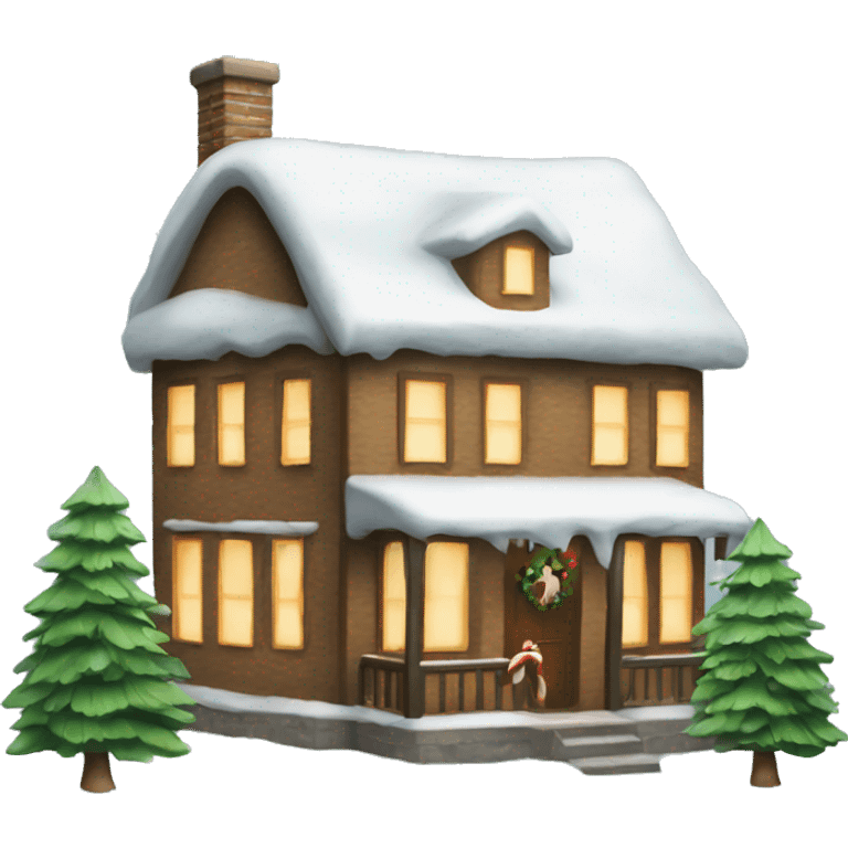 Christmas winter house decoration emoji