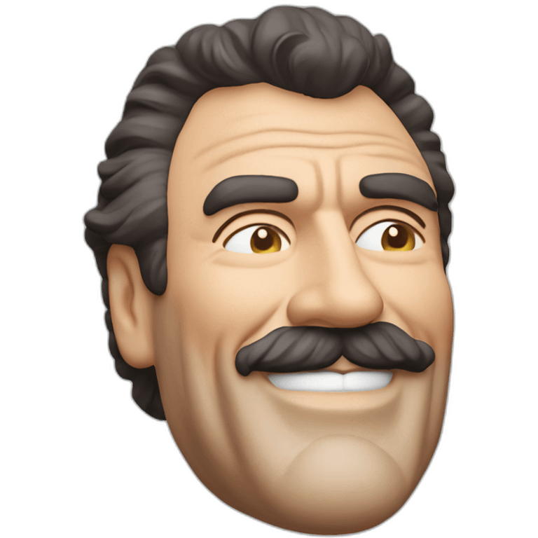 Tom Selleck as Thomas Magnum smiling face emoji