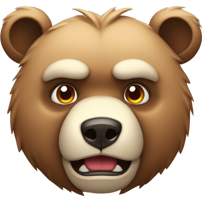 angry bear emoji