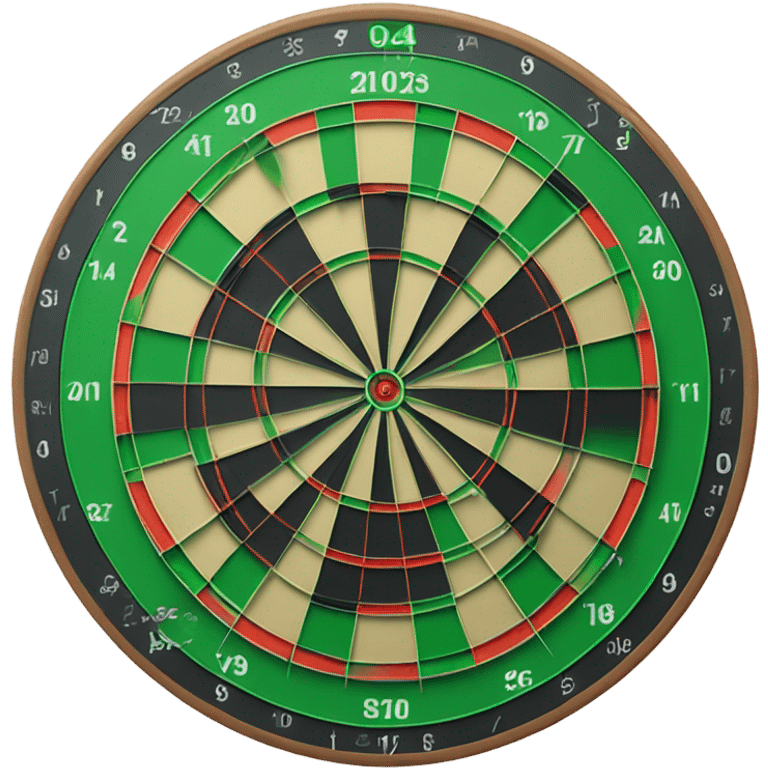 green dart board emoji