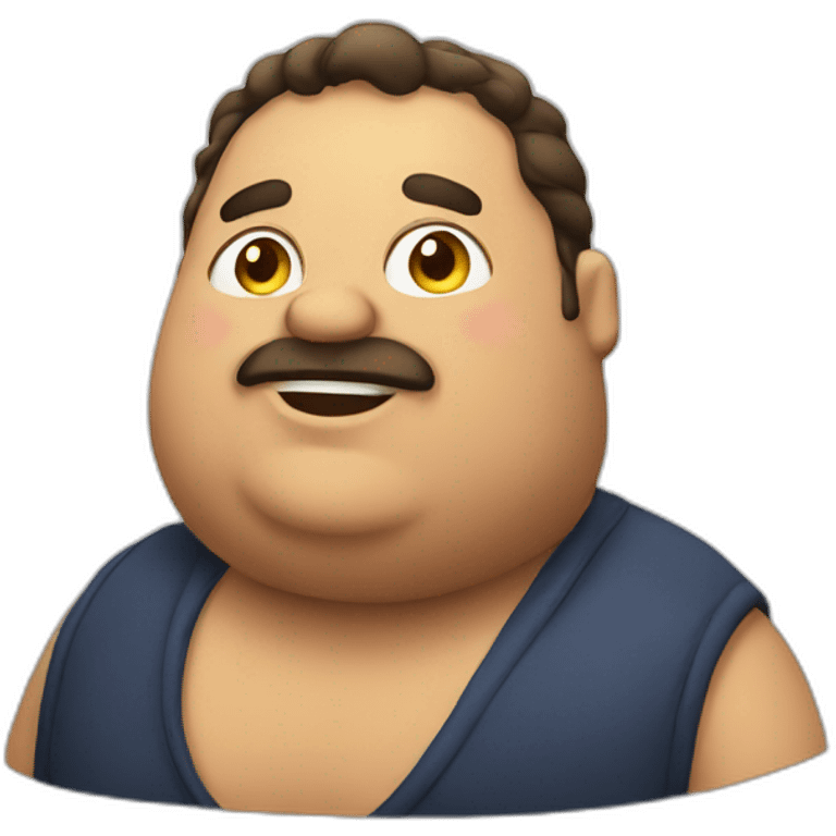 a fat italtian  emoji