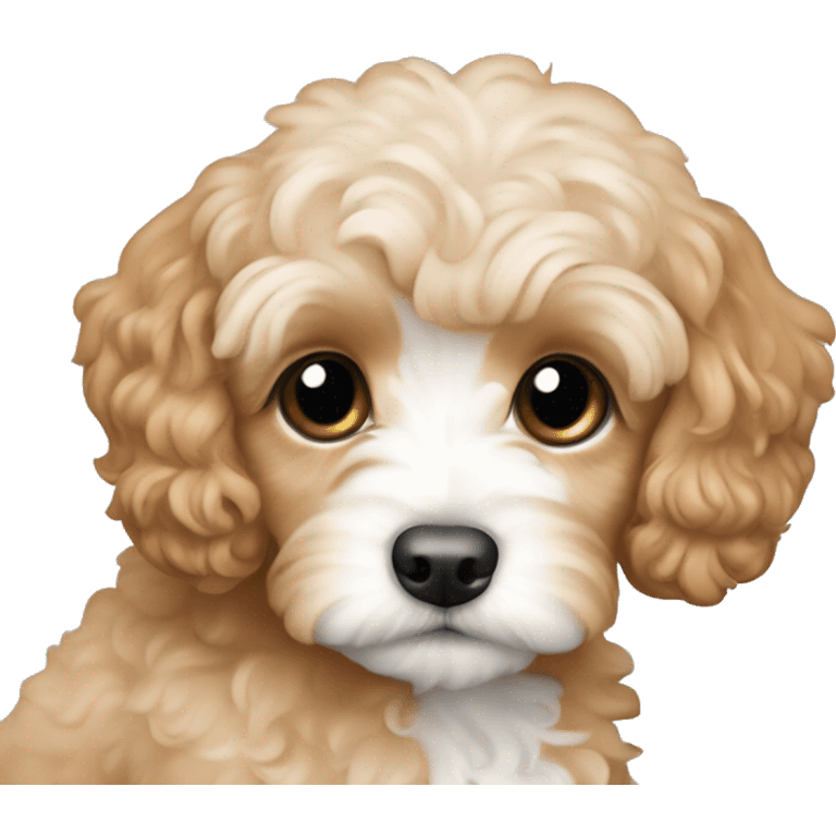 Apricot colored cavoodle puppy  emoji