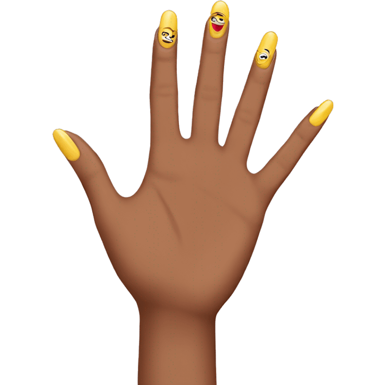 OK with pretty nails ￼ emoji