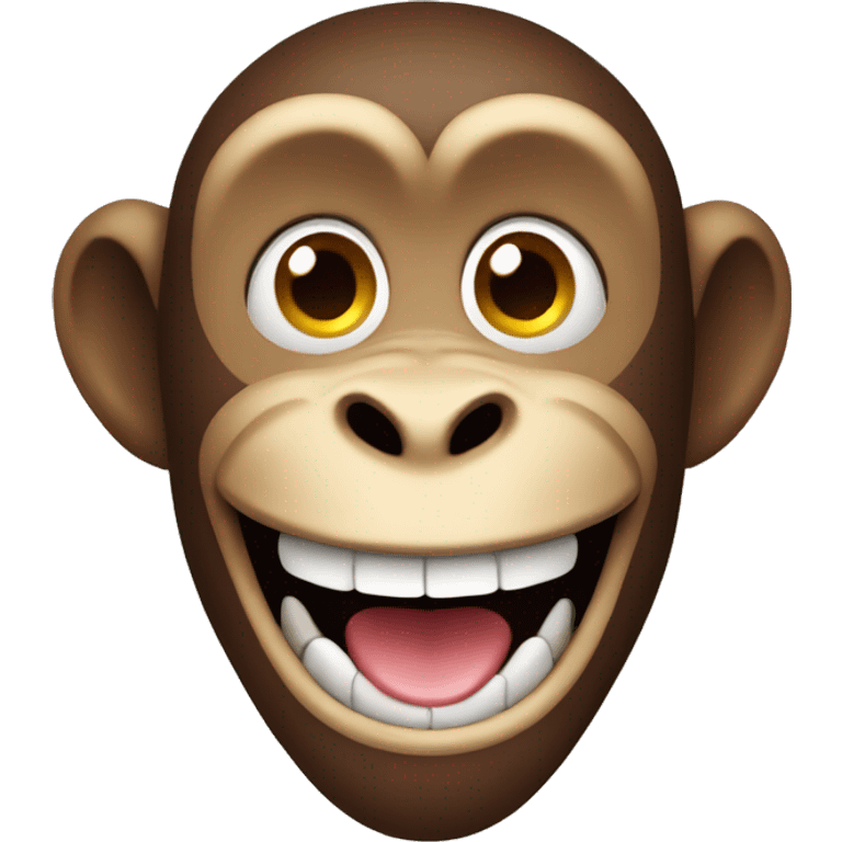 Monkey with a great smile emoji