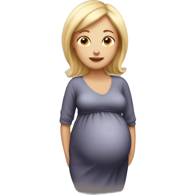 White pregnant woman  emoji