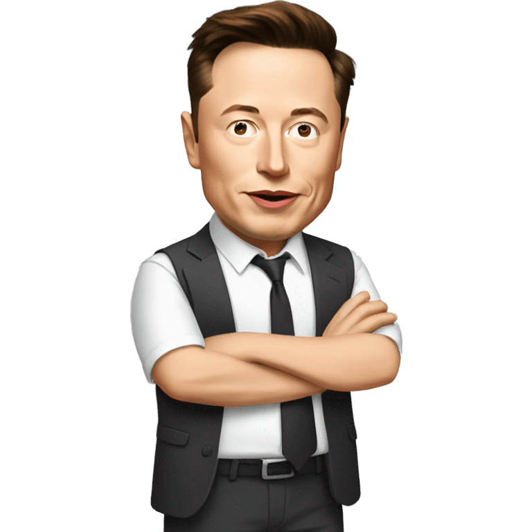 elon musk wearing kebab emoji