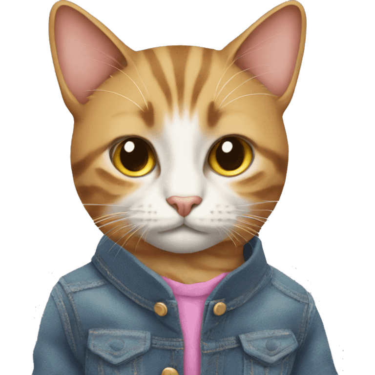 Cat wearing clothes emoji