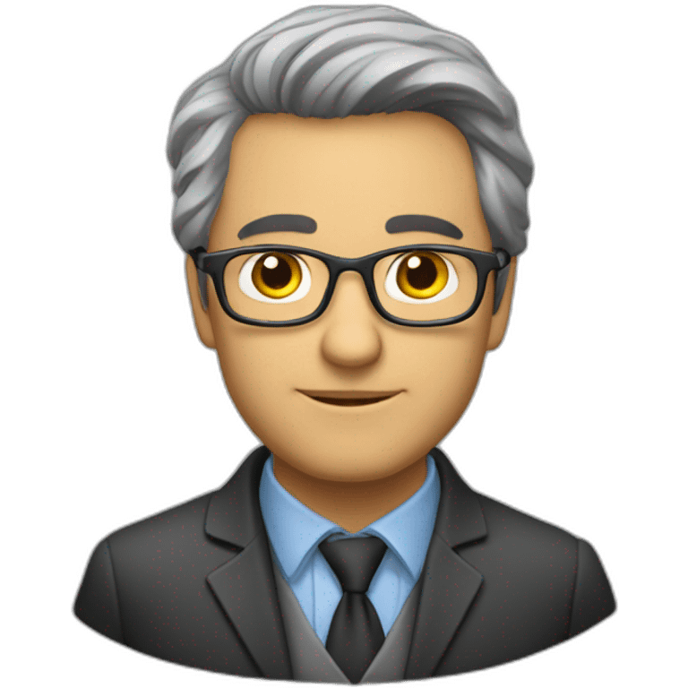 Professor Gustavo dando aula emoji