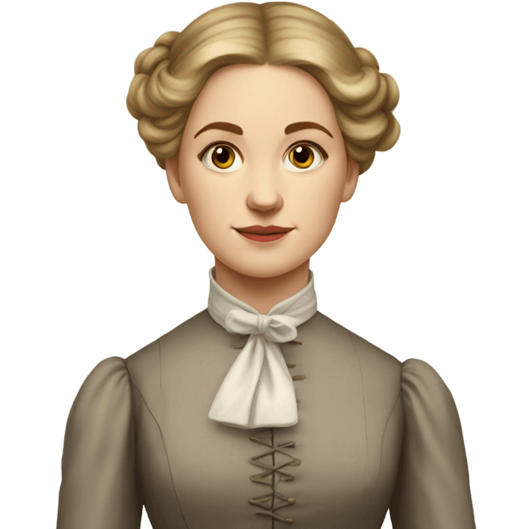 19th century young white woman emoji