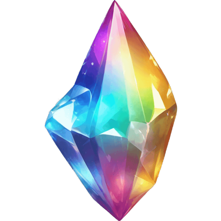 Shiny sparkly colorful crystal gem shard emoji